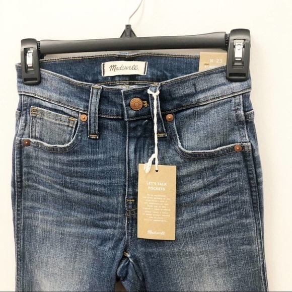 MADEWELL 9” Skinny Rip & Repair Blue Jeans Size 23 NEW - Picture 7 of 13
